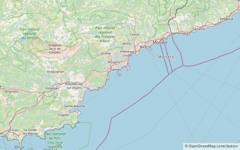 Lérins Islands location map