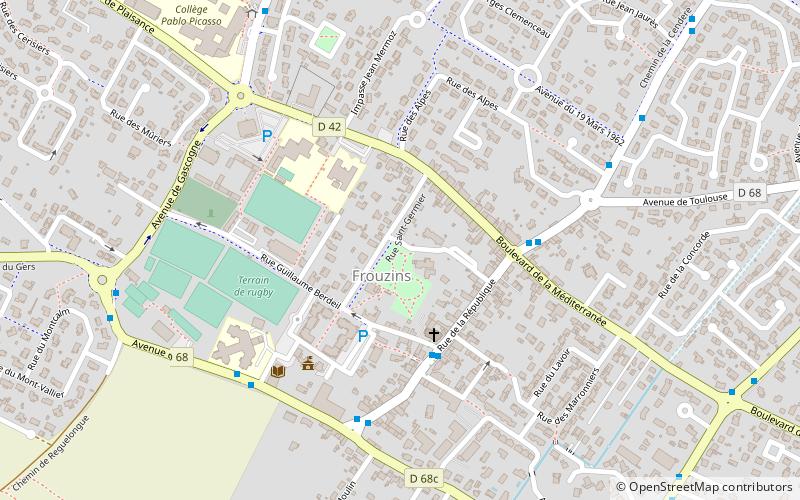 Frouzins location map