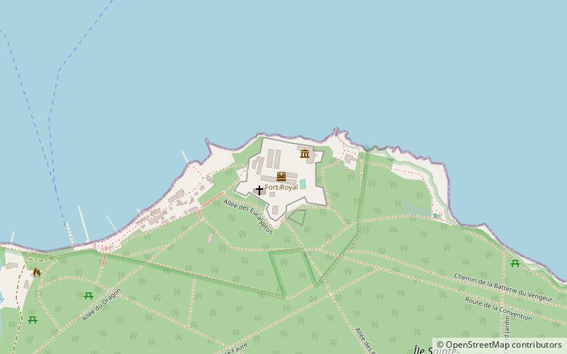 Fort royal de l'île Sainte-Marguerite location map
