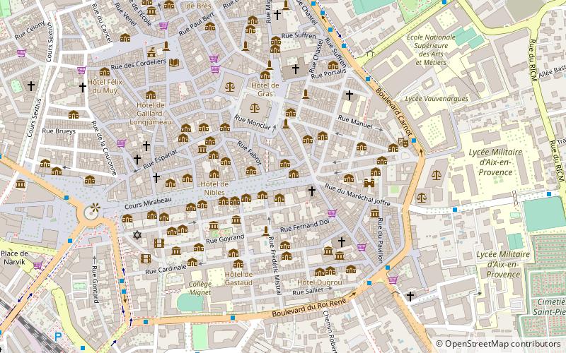 Fontaine du Roi René location map