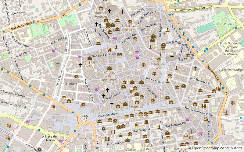 carre dartistes aix en provence location map