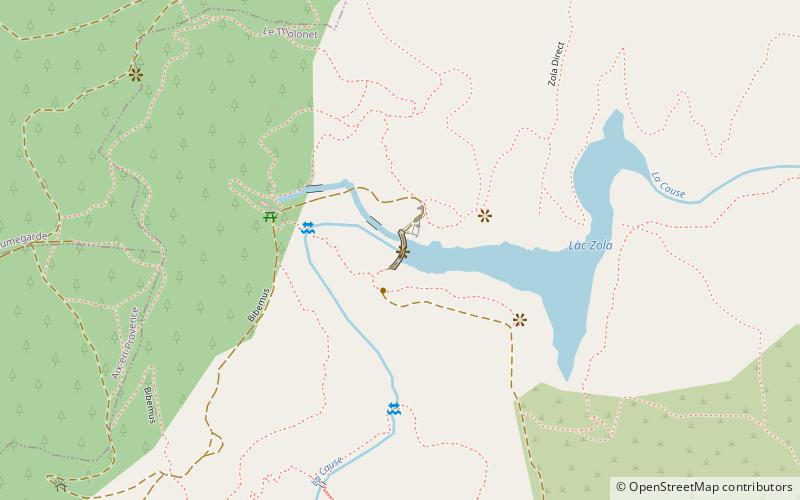 Barrage Zola location map