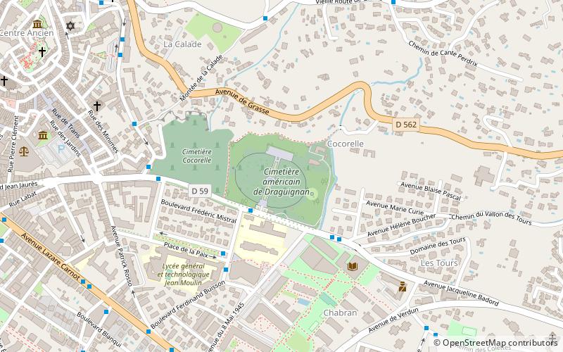 Cimetière américain de Draguignan location map