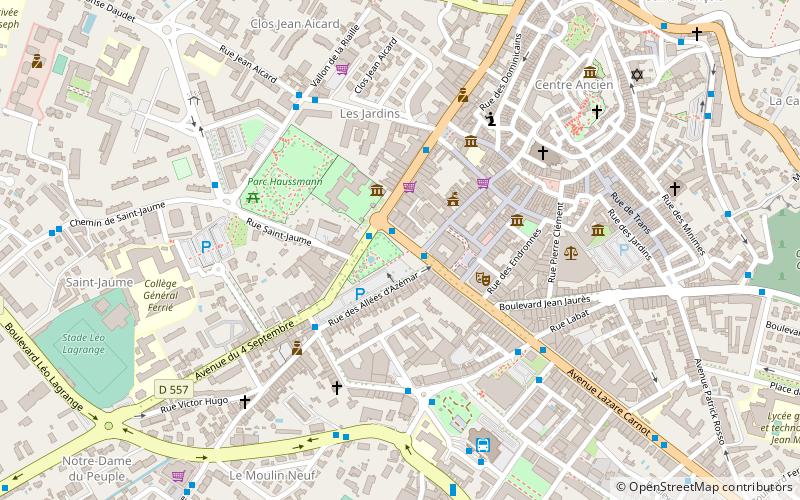 Stèle Clémenceau location map