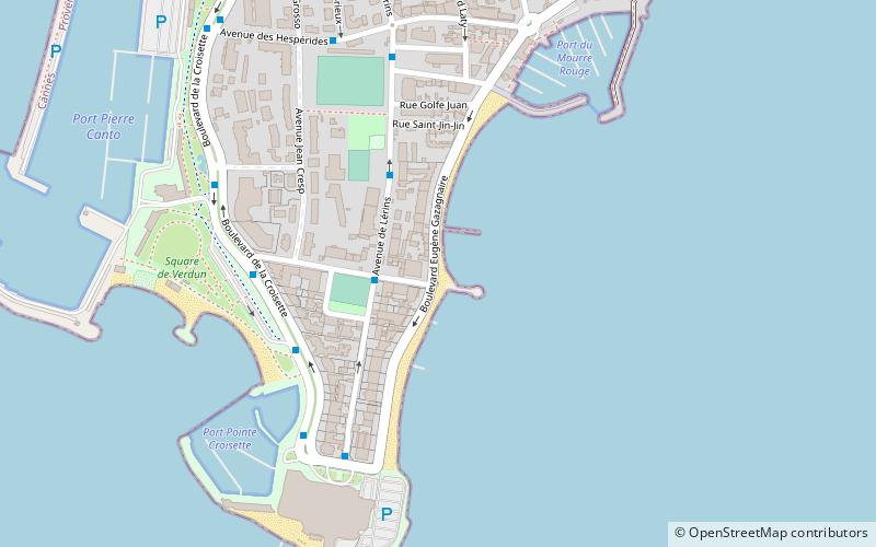 plage gazagnaire cannes location map