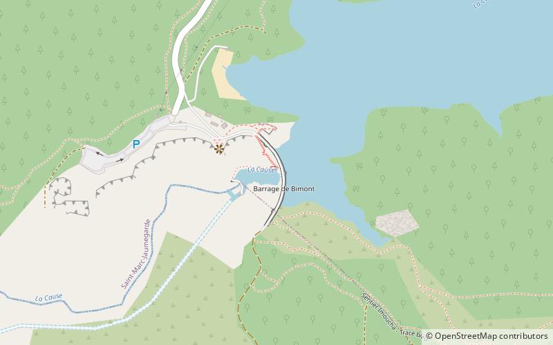 Barrage de Bimont location map