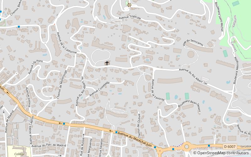 Villa La Californie location map