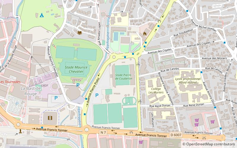 Stade Pierre de Coubertin location map