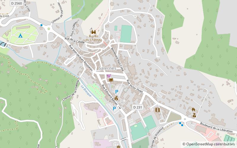 Salernes location map