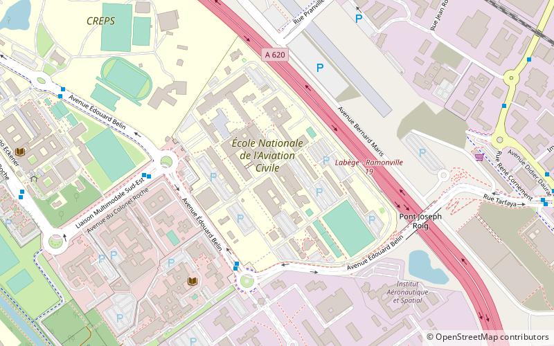 ecole nationale de laviation civile toulouse location map