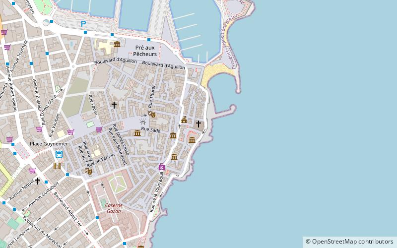 Antibes Cathedral location map