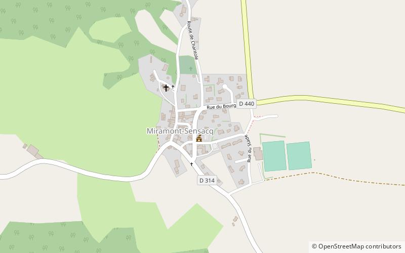 Miramont-Sensacq location map