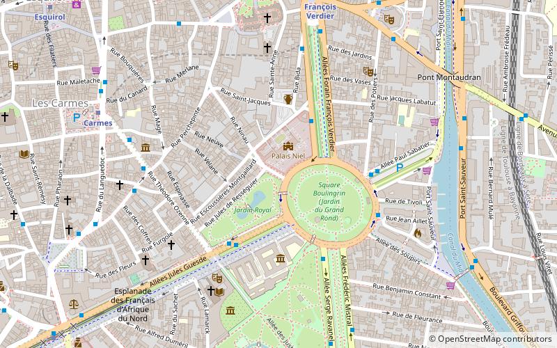 Jardin Royal location map