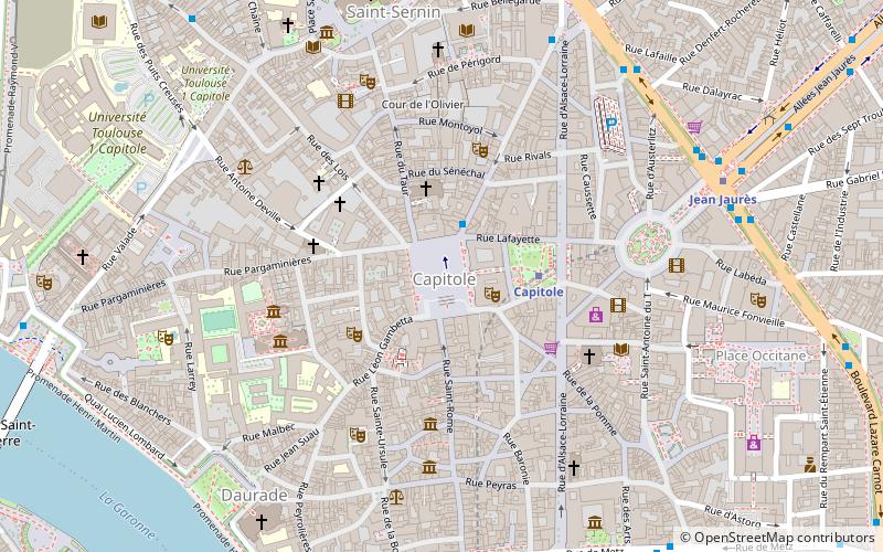 Occitan cross location map