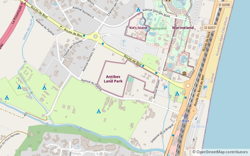 antibes land park location map
