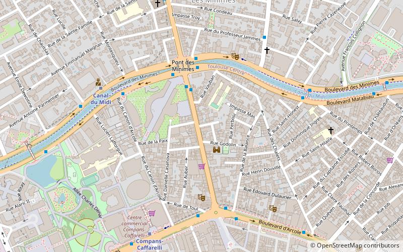 avenue honore serres toulouse location map