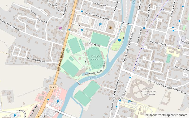 Stade du Moulias location map