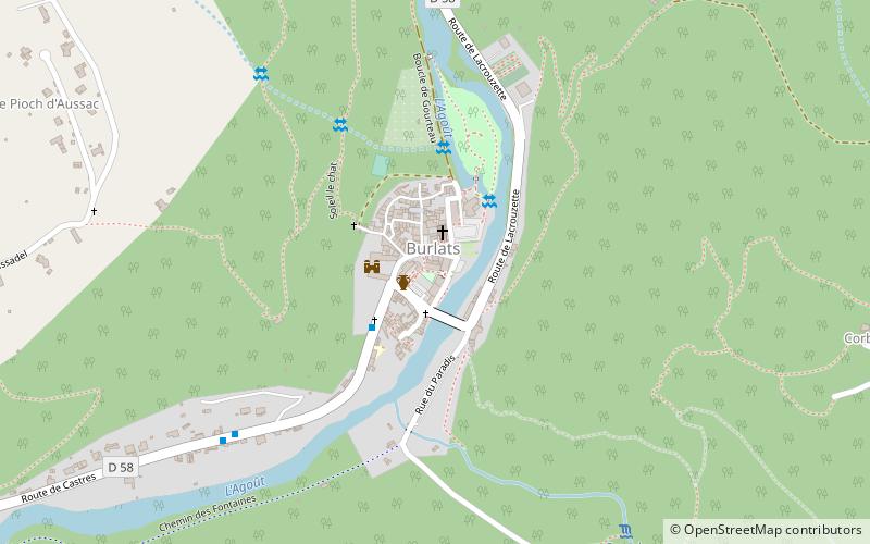 Burlats location map
