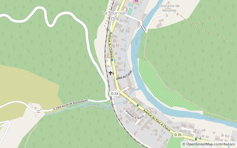 La Tour-sur-Orb location map