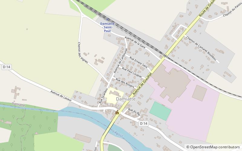 Damiatte location map