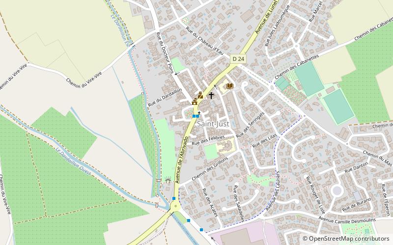 Saint-Just location map