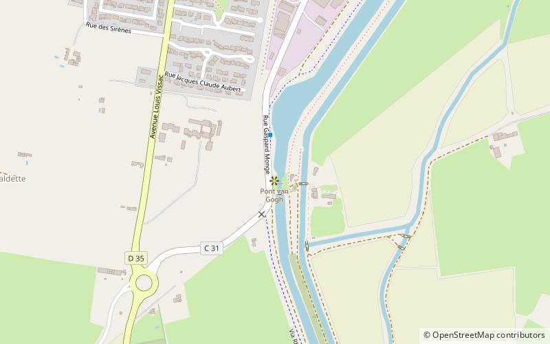 Pont Van-Gogh location map