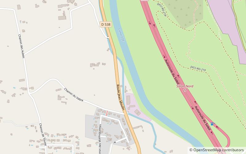 Canal de Craponne location map