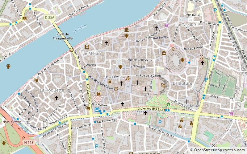 Forum d'Arles location map