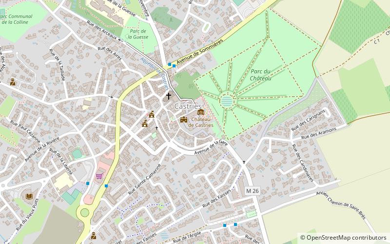 Schloss Castries location map