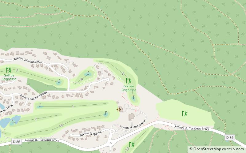 Golf Blue Green Seignosse location map