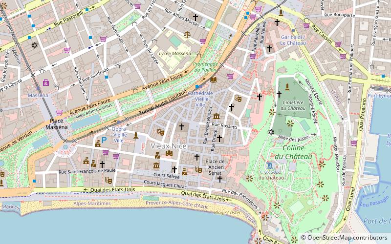 place rossetti nizza location map