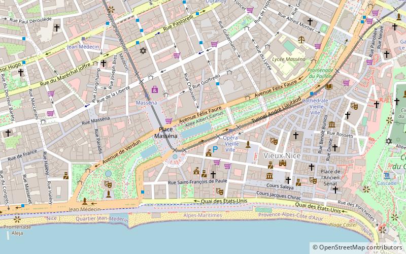 promenade du paillon niza location map
