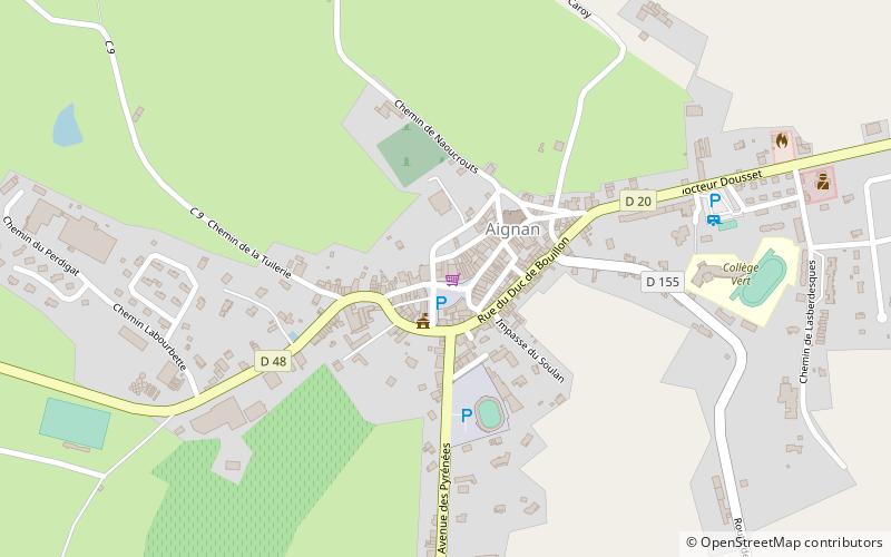 Aignan location map