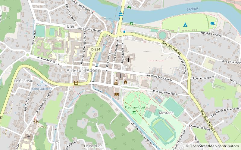 Aire Cathedral location map