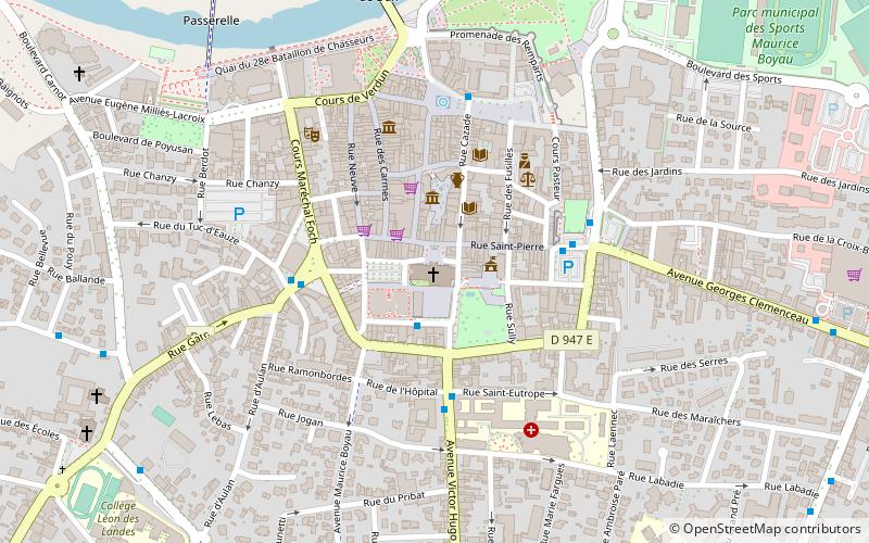 Kathedrale von Dax location map