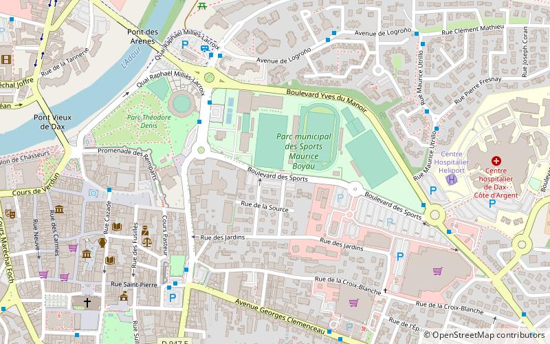 Stade Maurice Boyau location map