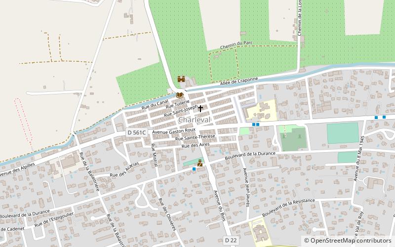 Charleval location map