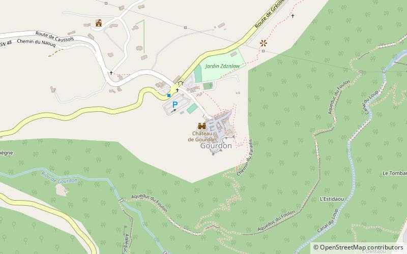 Château de Gourdon location map