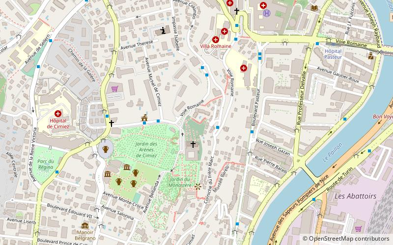 Musée Matisse de Nice location map