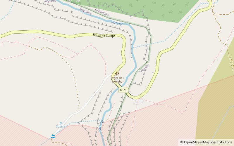 Pont de l’Artuby location map