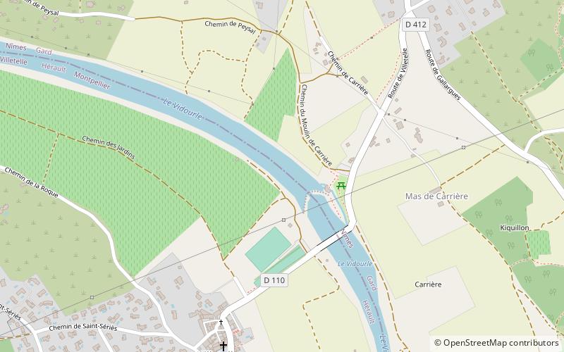 Villetelle location map