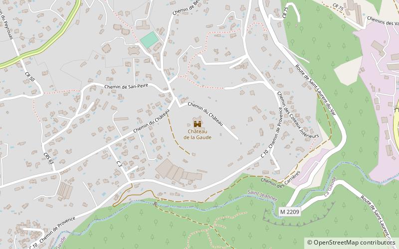 chateau saint jeannet location map