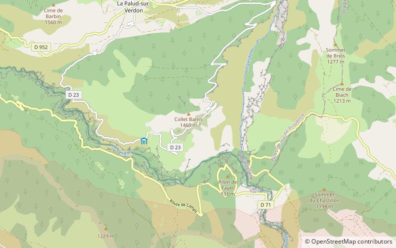 Gorges du Verdon location map