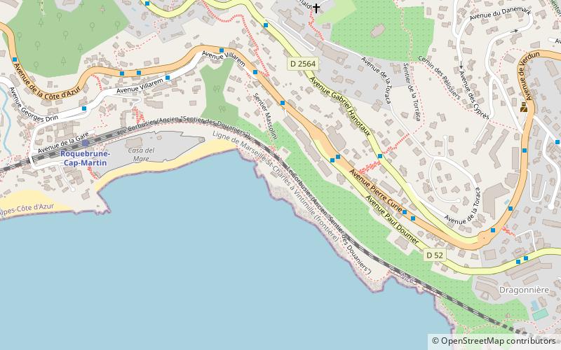 Sitio corbusiano en Cap Martin location map