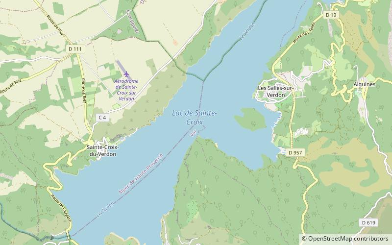 Lake of Sainte-Croix location map