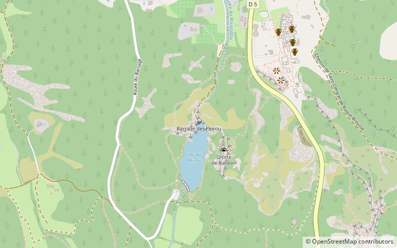 Glanum-Staudamm location map