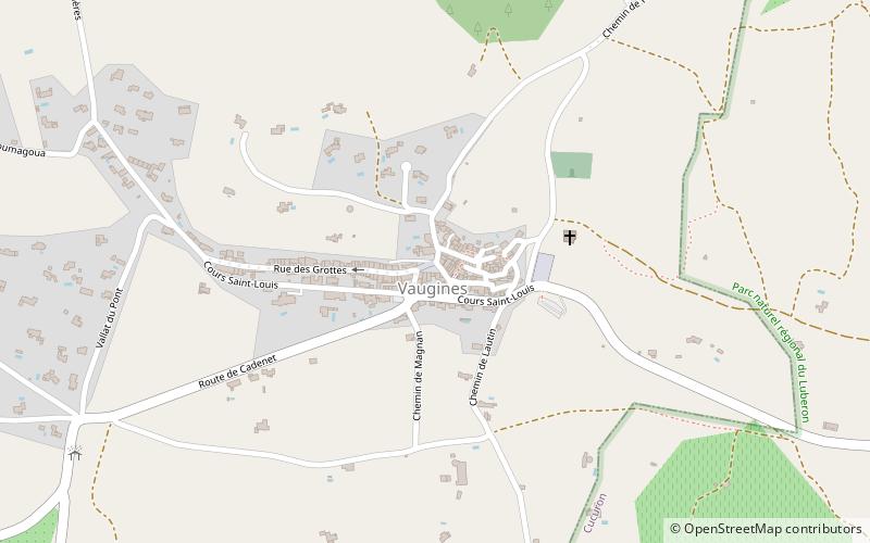 Vaugines location map