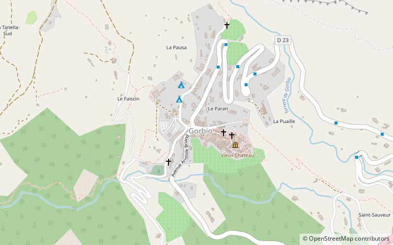Gorbio location map