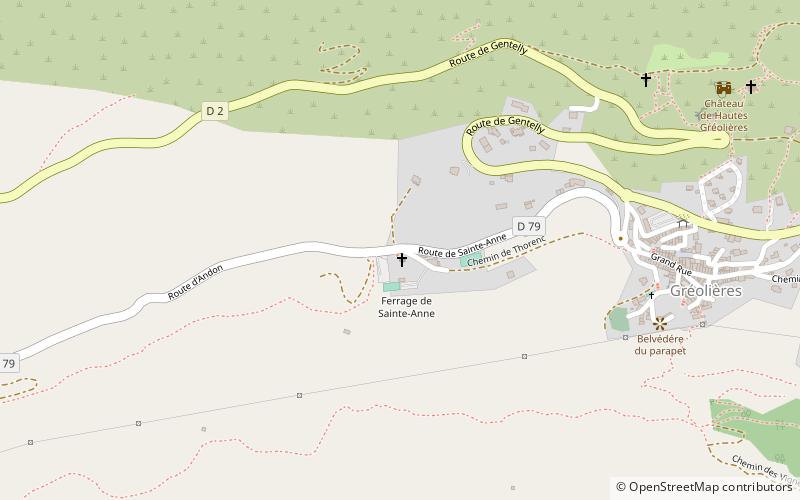 Borne milliaire de Gréolières location map