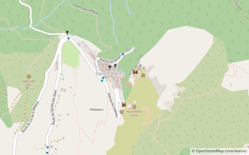 Sainte-Agnès location map